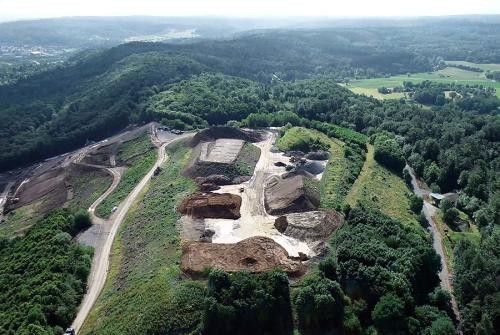 Luftbild der ehemaligen Kreismülldeponie Leonberg im Juni 2022