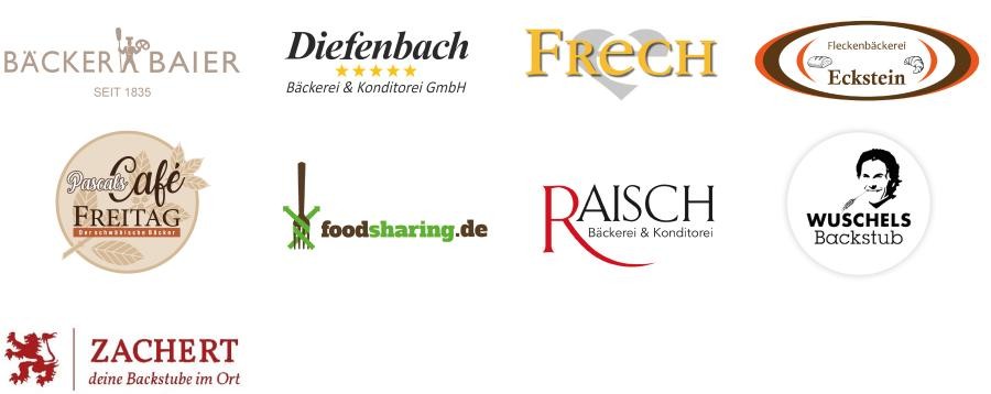 Logos der teilnehmenden Bäckereien