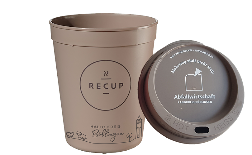 Recup-Becher mit Deckel