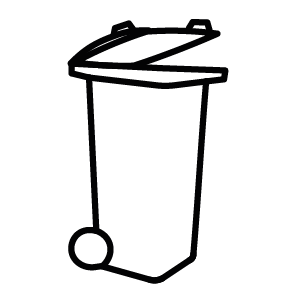 Piktogramm Restmülltonne