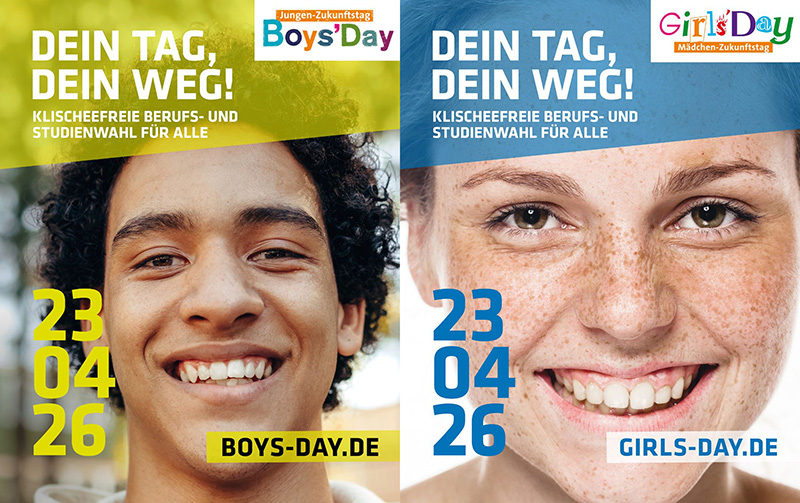 Plakate zum Girls´Day und Boys´Day