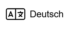 Sprachsymbol mit Text "Deutsch"