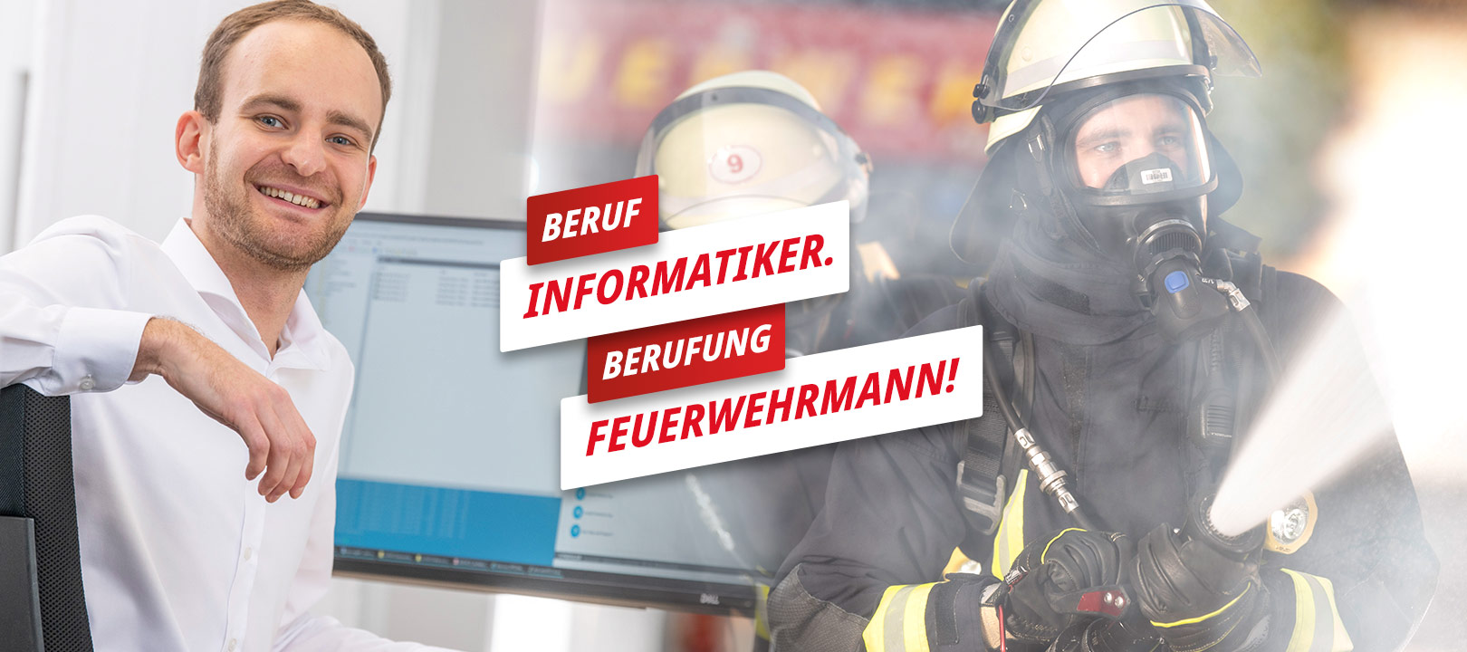 mehr zu Sebastian - Beruf Informatiker, Berufung Feuerwehrmann