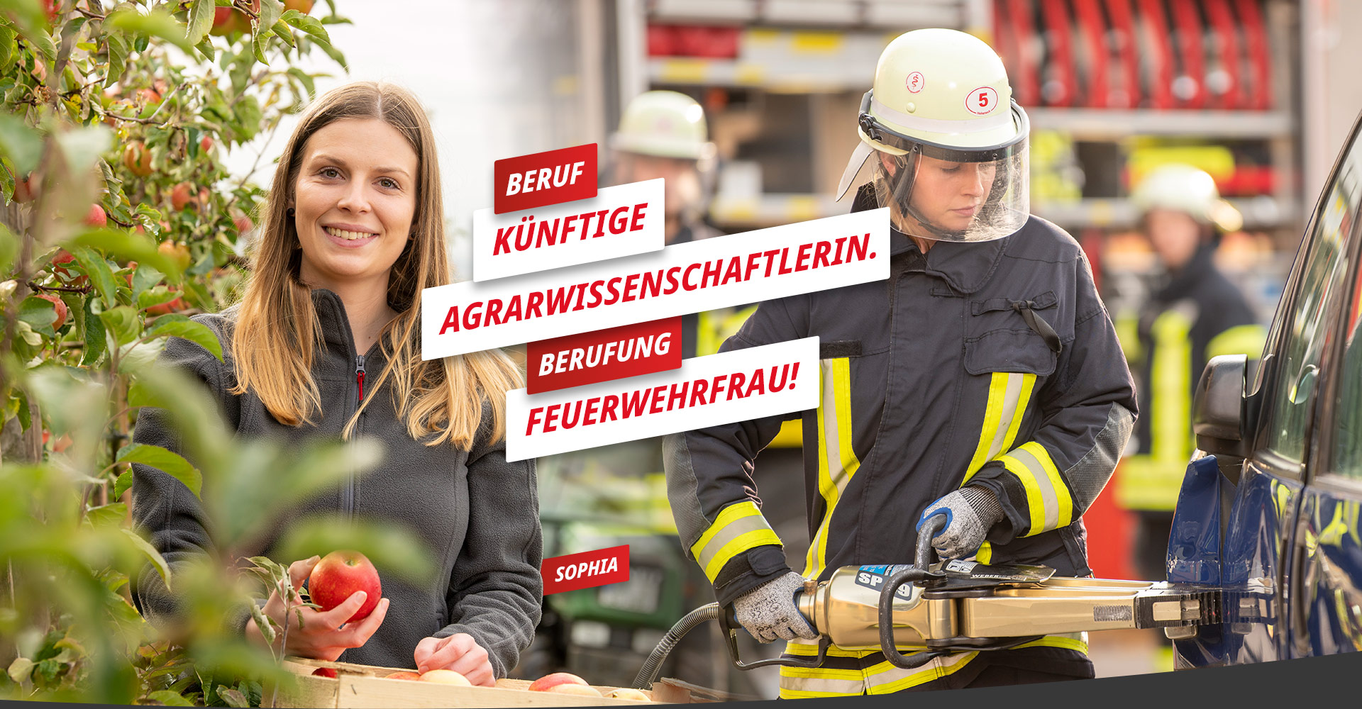 Sophia - Beruf künftige Agrarwissenschaftlerin, Berufung Feuerwehrfrau