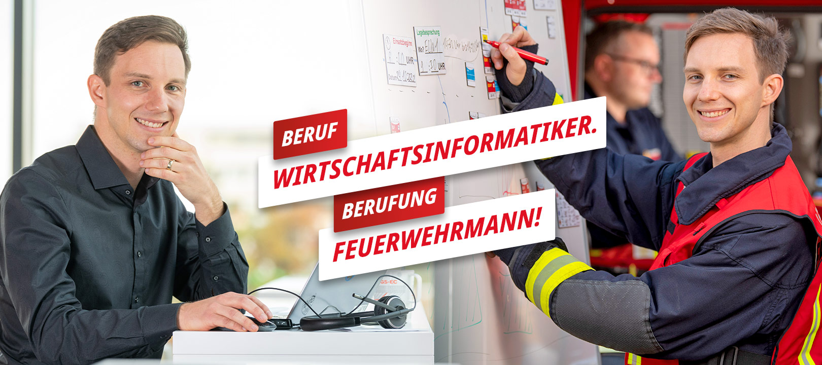 mehr zu Sascha - Beruf Wirtschaftsinformatiker, Berufung Feuerwehrmann