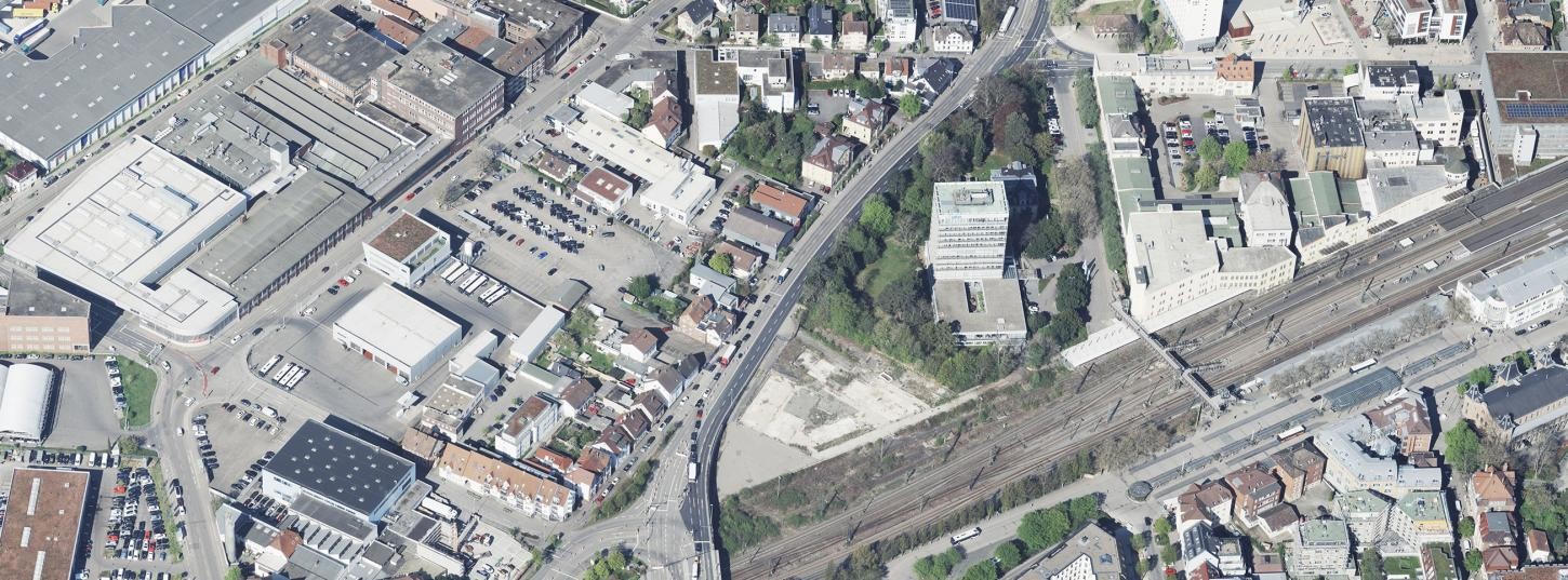 Schrägluftbild auf das Kepler-Areal