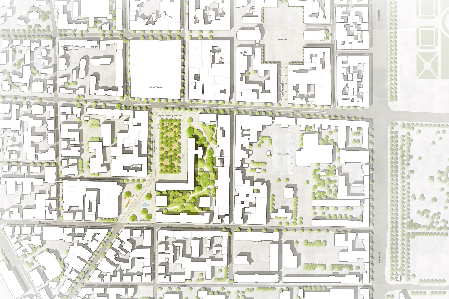 Lageplan von MANN LANDSCHAFTSARCHITEKTUR
