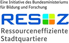 Logo der Initiative Ressourceneffiziente Stadtquartiere