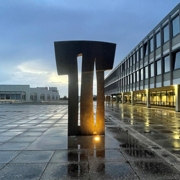 Der Wechsel des Künstlers Bernd Altenstein Der Wechsel - Nahaufnahme der Skulptur des Künstlers Bernd Altenstein