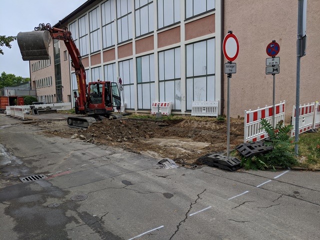 Tag eins der Baumaßnahme