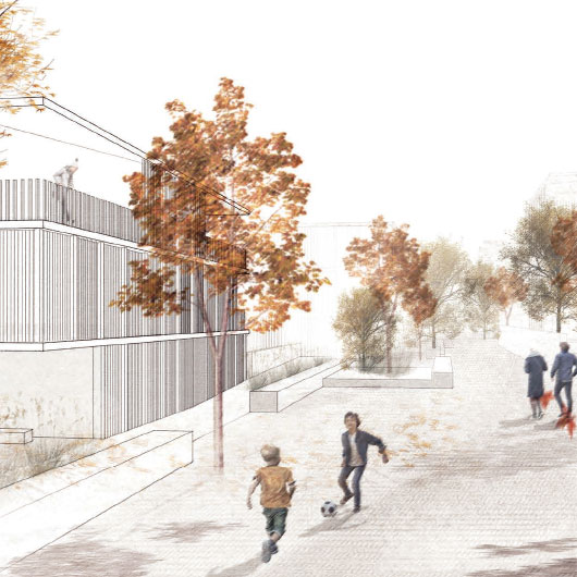 Perspektive vom Entwurf von Steimle Architekten