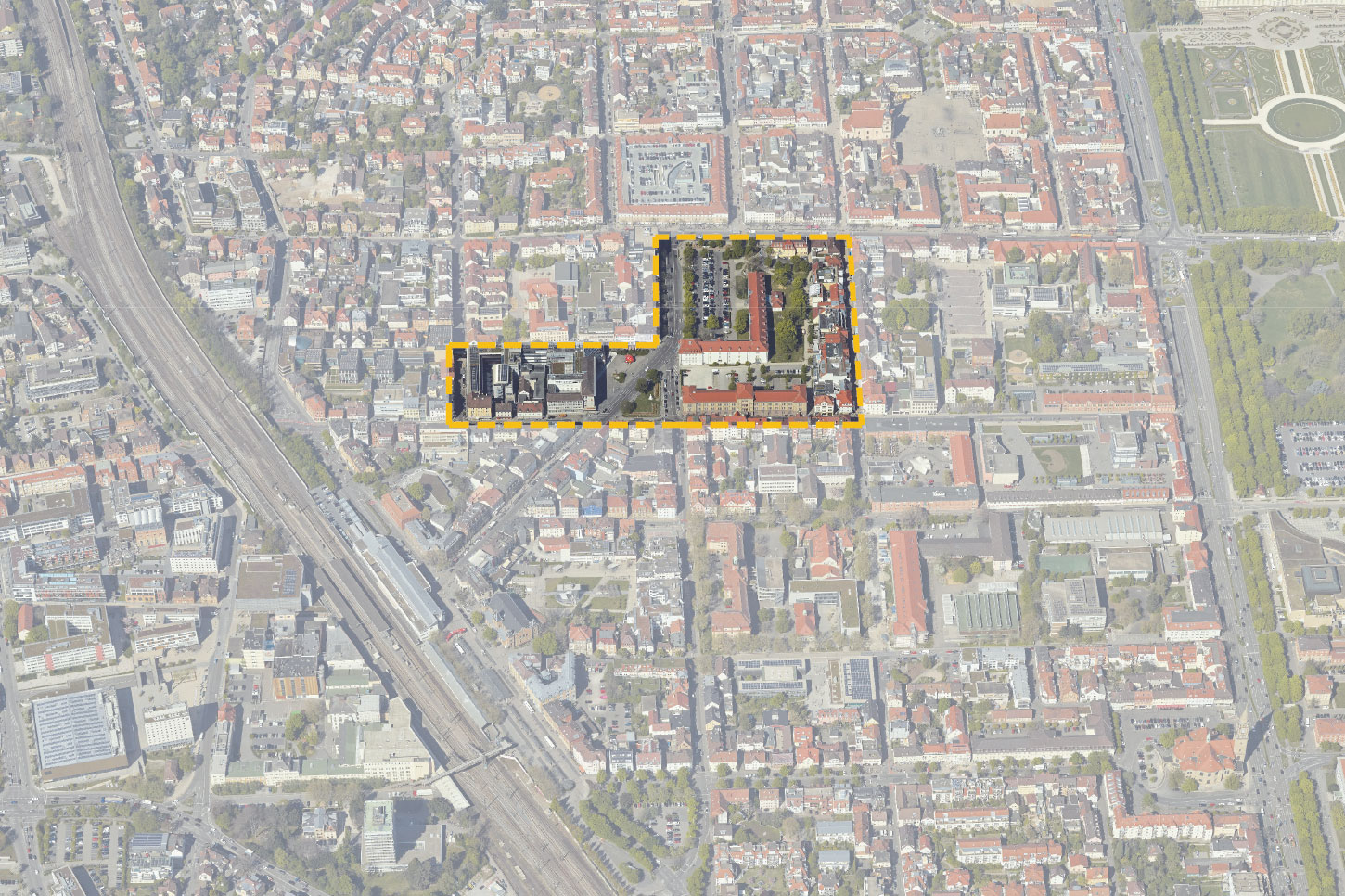 Vogelperspektive vom Projektgebiet ZIEL
