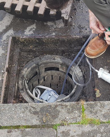 Messstelle für Straßenabwasser
