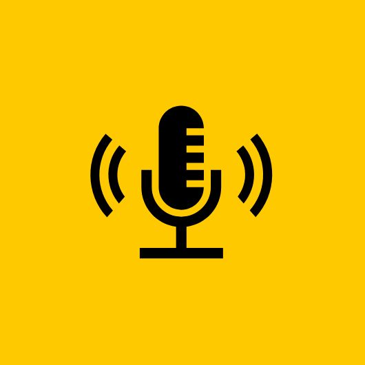 Mikrofon - weiter zum externen Podcast der AOK mit Informationen  zur Hitzebelastung in Ludwigsburg