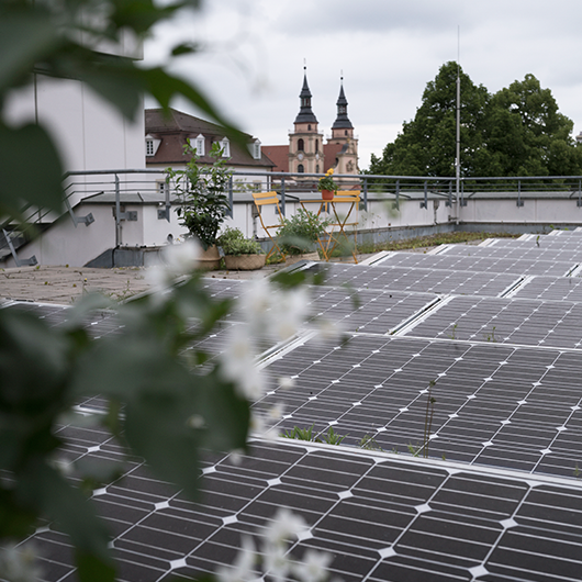 Photovoltaikanlage auf einem Dach in Ludwigsburg