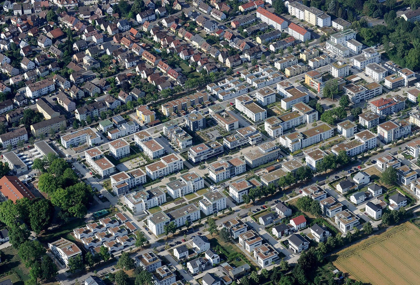 Schrägaufnahme