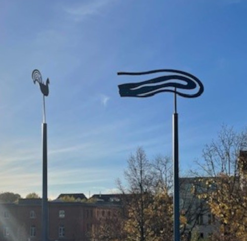 Der Wechsel - Nahaufnahme der Skulptur des Künstlers Bernd Altenstein