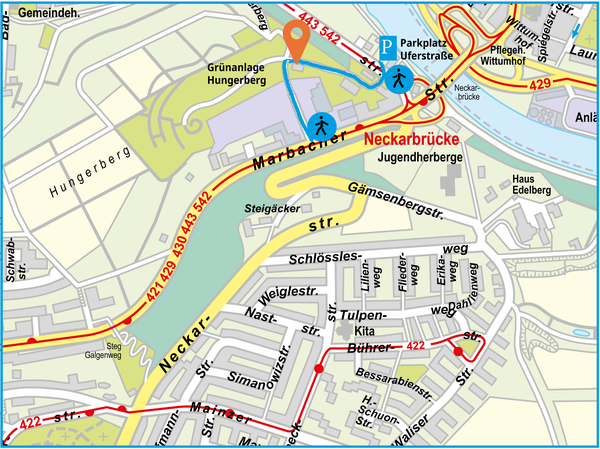 Anfahrtsplan zum Casa Mellifera