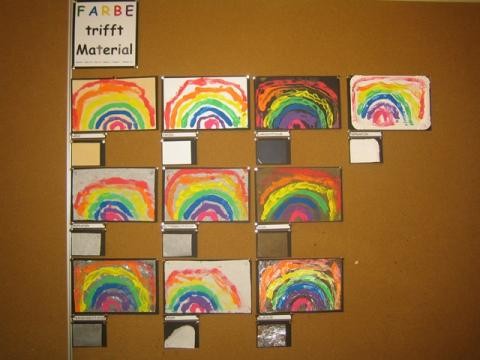 Unterschiedliche Regenbogenbilder