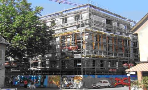 Das heutige Wiener Kaffeehaus im Rohbau.