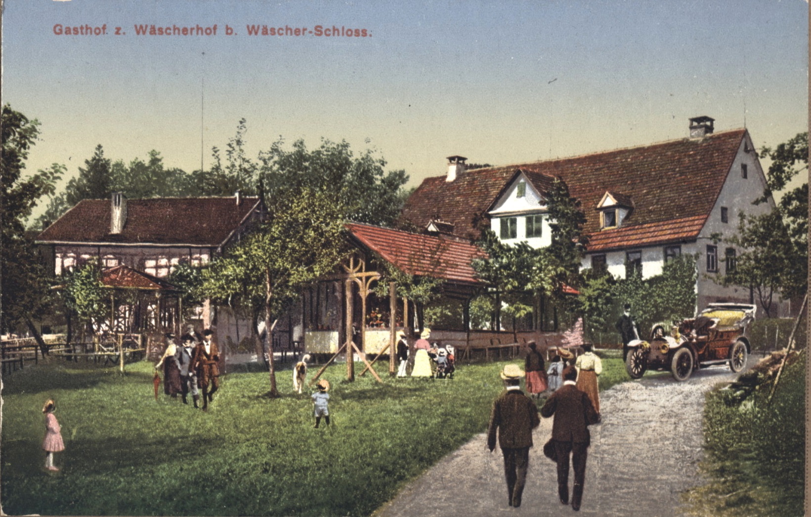 Der Gasthof zum Wäscherhof in Wäschenbeuren um 1910 (Bestand S 11 Nr. 1277) Der Gasthof zum Wäscherhof in Wäschenbeuren um 1910 (Bestand S 11 Nr. 1277)