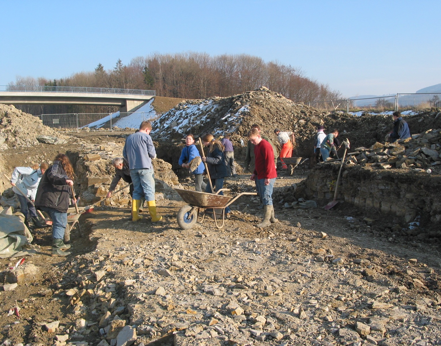 Grabungsarbeiten in Eislingen/Fils Grabungsarbeiten in Eislingen/Fils