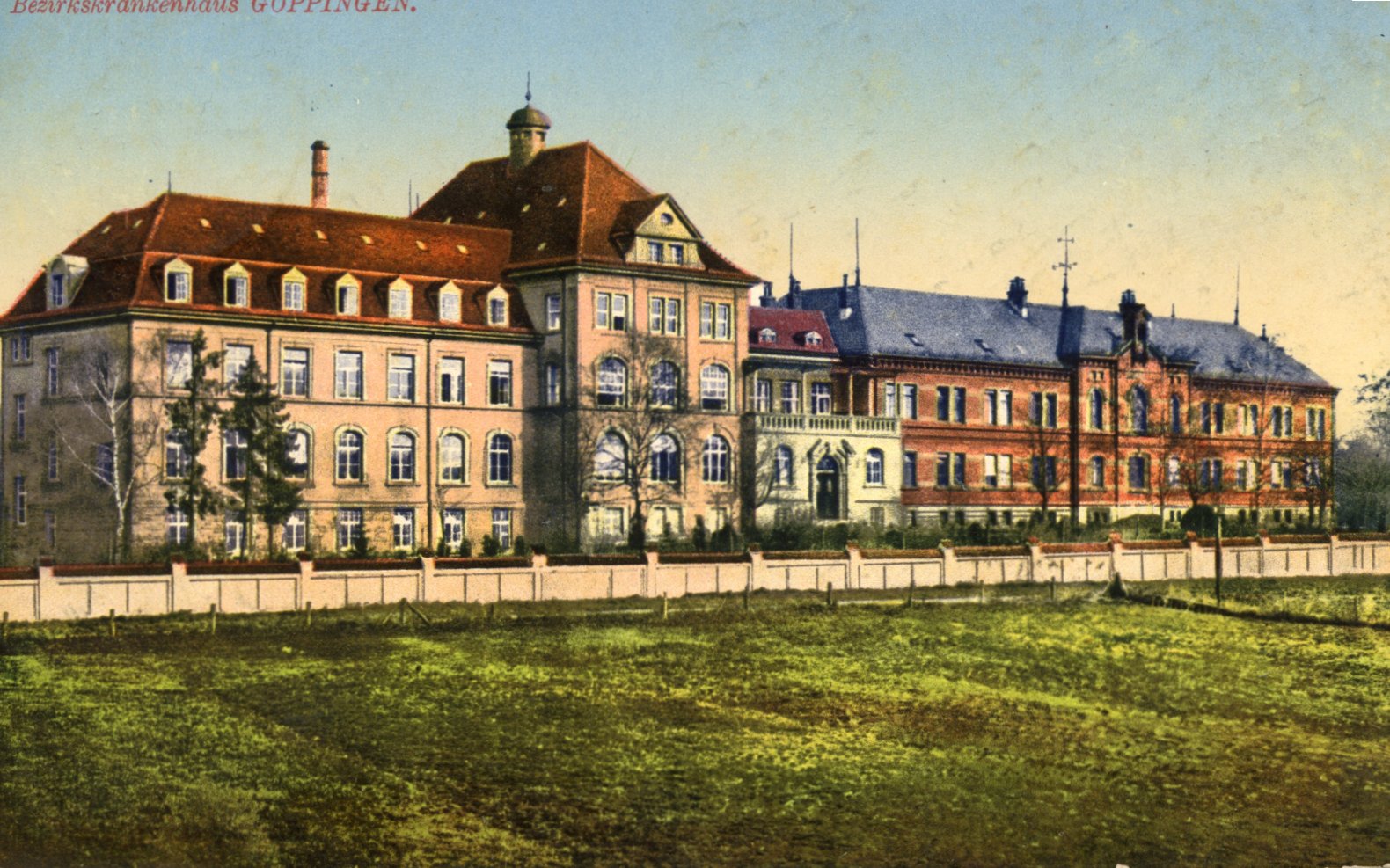 Neubau Bezirkskrankenhaus Göppingen, 1914 (S 11 Nr. 6168) Neubau Bezirkskrankenhaus Göppingen, 1914 (S 11 Nr. 6168)
