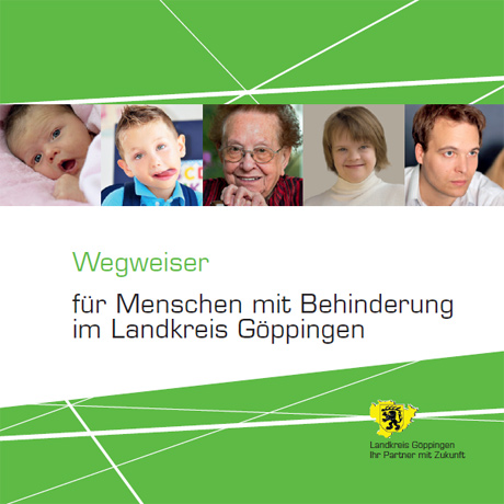 Wegweiser f&uuml;r Menschen mit Behinderungen (Titelblatt)