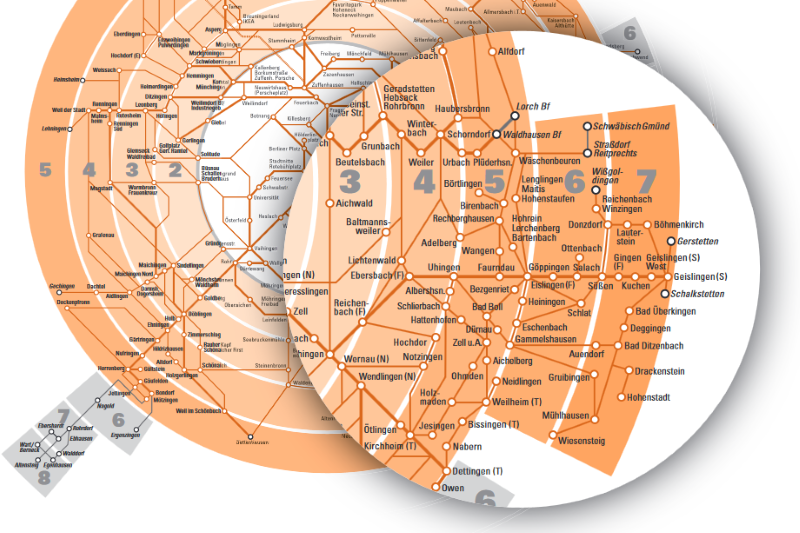 VVS Tarifzonen im Lankreis G&ouml;ppingen