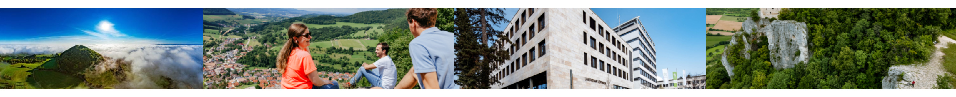 4 verschiedene Fotos aus dem Landkreis G&ouml;ppingen nebeneinander