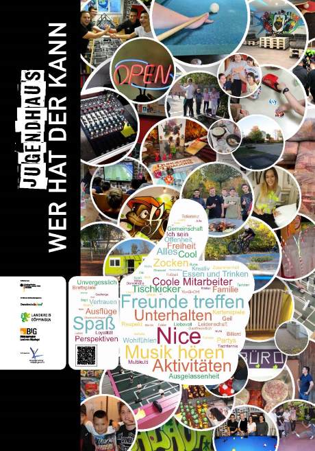 Plakat "Jugendhaus, Wer hat der kann"
