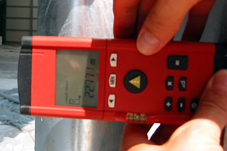 Baukontrolle mit dem Lasermessger&auml;t 